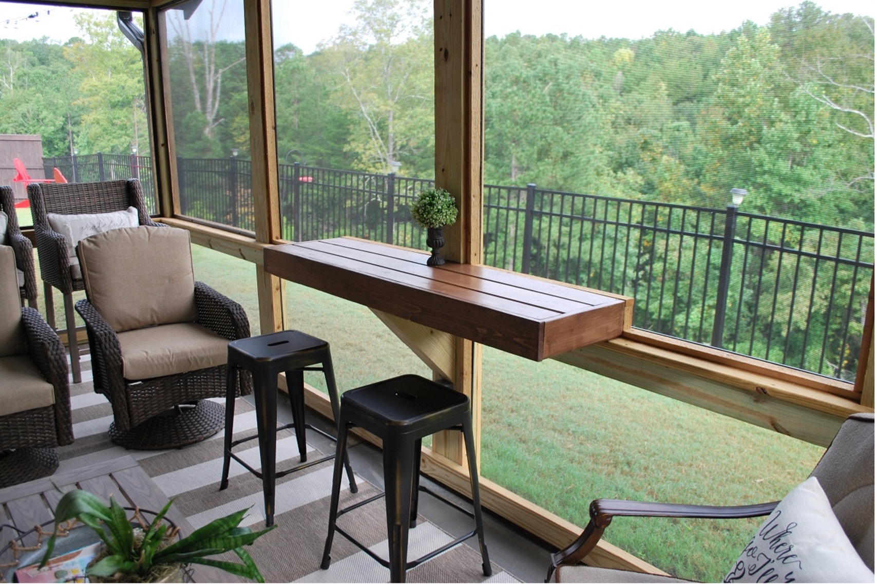 screened porch custom features